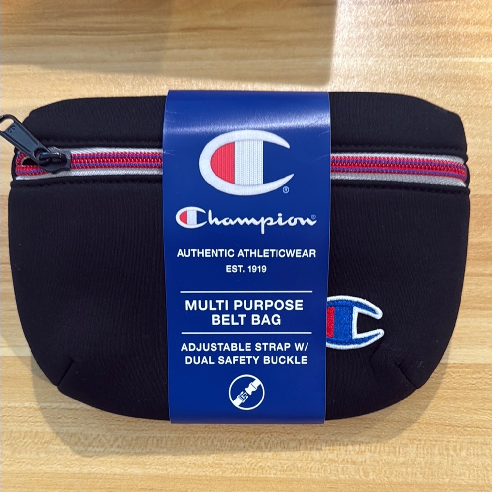 Champion Black Multi-Purpose Belt Bag - New in Original Packaging